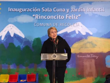 Presidenta Bachelet inauguró Jardín Infantil en la comuna de Recoleta