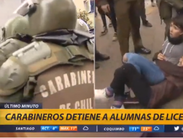 Periodista de Canal 13 es agredido por Carabineros en caótica manifestación en Providencia