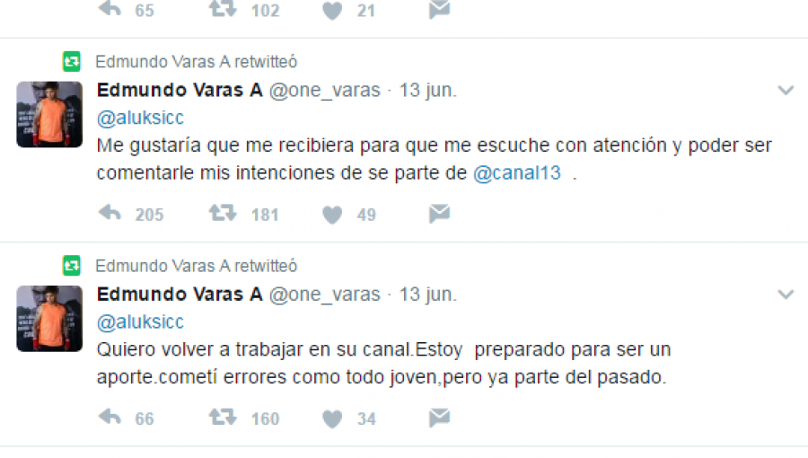 Edmundo Varas le pidió trabajo a Luksic en Canal 13 y el empresario le respondió