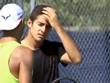 Video: Rafael Nadal entrenó junto a Christian Garín previo a Wimbledon