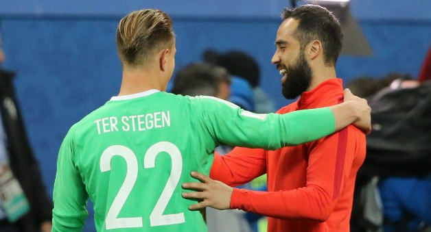 Ter Stegen dedica mensaje en Twitter a Claudio Bravo tras el Chile-Alemania