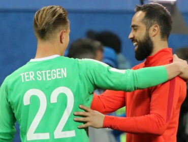 Ter Stegen dedica mensaje en Twitter a Claudio Bravo tras el Chile-Alemania