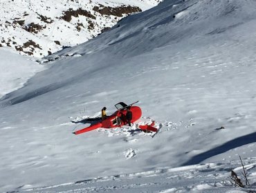 Helicóptero cae en el sector de La Parva: Realizaba vuelo con turistas