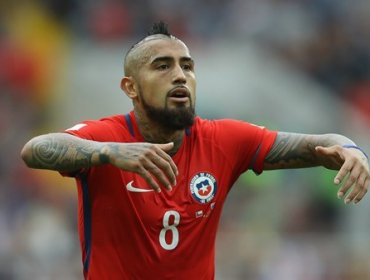 Arturo Vidal calienta la final ante Alemania desde temprano