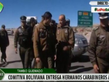 Carabineros detenidos en Bolivia ya se encuentran en territorio chileno