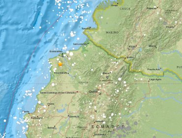 Fuerte Sismo se registra en Ecuador a solo 33 Kms de profundidad