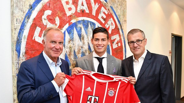 Oficial: James le puso la firma a su contrato con Bayern Munich