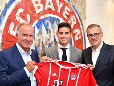 Oficial: James le puso la firma a su contrato con Bayern Munich