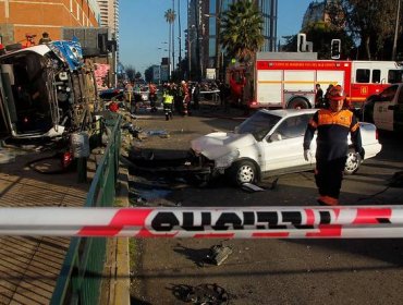 Vídeo del momento exacto del accidente de Camión que se incrustó en Mall de Viña