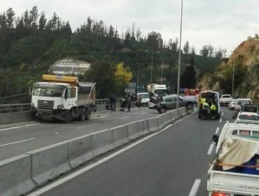 Nuevo choque múltiple en Ruta Las Palmas deja al menos nueve lesionados