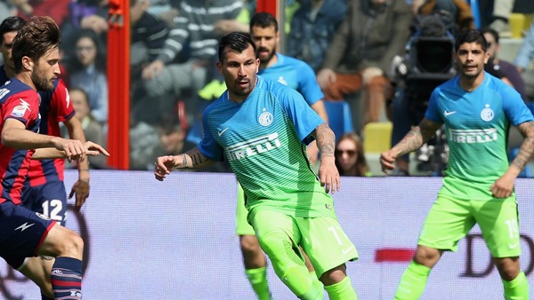 Gary Medel se reincorporó a las prácticas de Inter