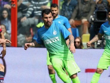 Gary Medel se reincorporó a las prácticas de Inter