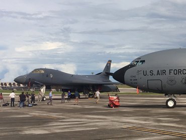 EE.UU. abre la base aérea de Guam a los periodistas en plena tensión con Pionyang