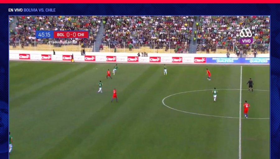 Peak de 42 puntos de rating obtiene Mega en partido de Bolivia vs Chile