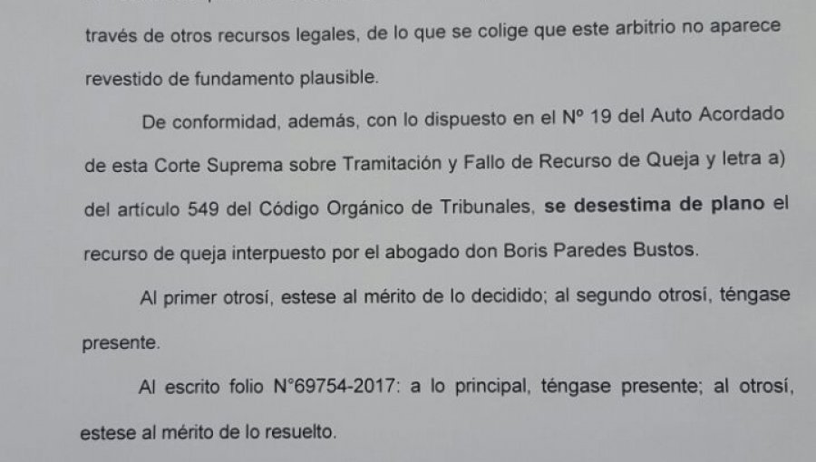 Caso Exalmar: Suprema rechaza recurso de queja de Hugo Gutiérrez y cierra investigación