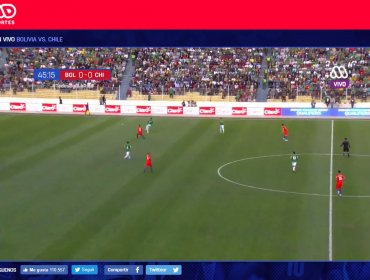 Peak de 42 puntos de rating obtiene Mega en partido de Bolivia vs Chile