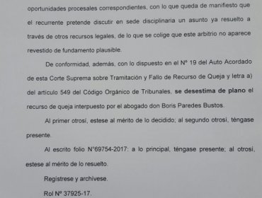 Caso Exalmar: Suprema rechaza recurso de queja de Hugo Gutiérrez y cierra investigación