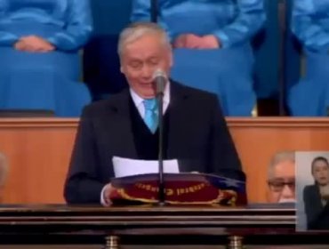 Vídeo: El cerrado aplauso a Sebastián Piñera en Te Deum Evangélico