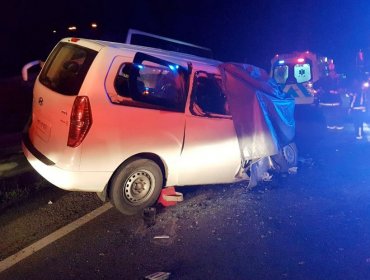 Fatal accidente en Llay Llay deja 4 personas muertas tras volcar furgón