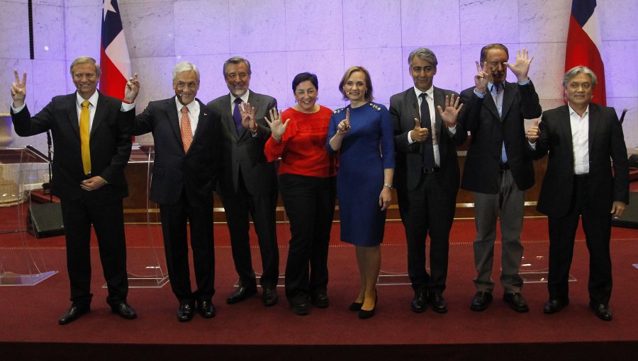 Con referencias a los 4 mapuches en huelga de hambre comenzó debate presidencial