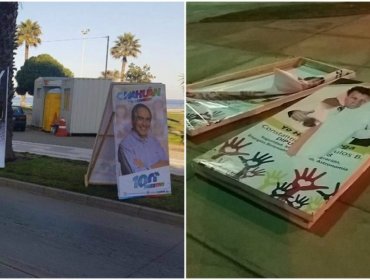 Amplitud denuncia destrucción de propaganda en Viña del Mar y Antofagasta