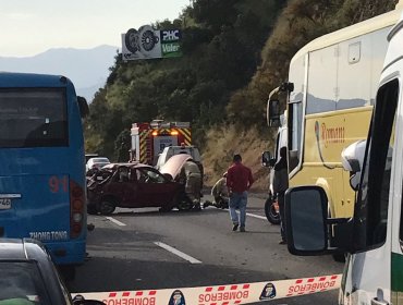 Mujer muere en accidente en la ruta 68 tras choque entre dos vehículos