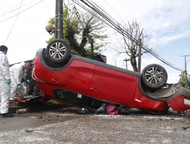 Dos muertos en choque contra un poste de alumbrado público en La Florida