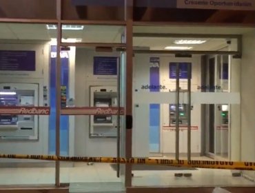 Banda de 5 sujetos logra entrar a bóveda de Banco en Ñuñoa pero son atrapados en su interior