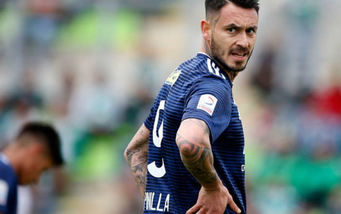 Cuerpo médico de la U: "Pinilla está ok y este miércoles entrenará con sus compañeros"