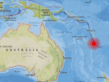 Dos fuertes sismos de magnitud 6,6 y 6,4 sacuden Nueva Caledonia en el Pacífico