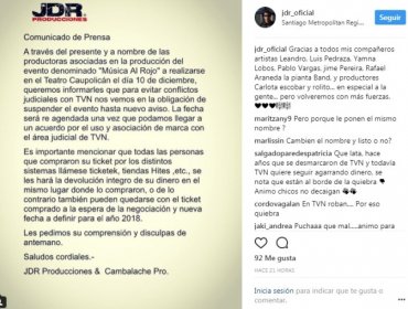 Ex chicos Rojo suspenden show en Teatro Caupolicán por conflicto judicial con TVN