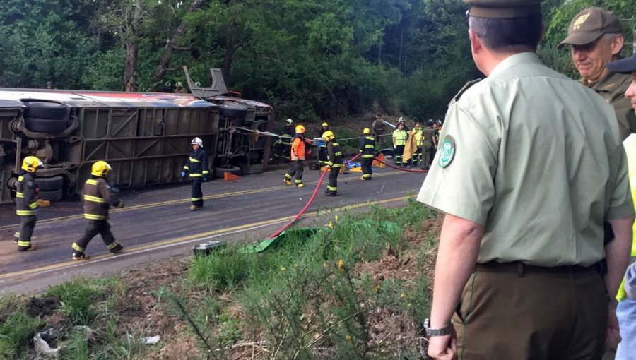 Chofer de Bus de tragedia en el sur quedó en libertad con firma mensual