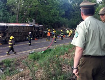 Chofer de Bus de tragedia en el sur quedó en libertad con firma mensual