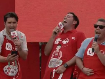 Así fue el minuto de risa de José Miguel Viñuela y Pancho Saavedra en Teletón 2017