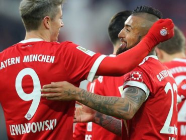 Vidal anotó y fue figura en triunfo del Bayern Múnich frente al Hannover 96