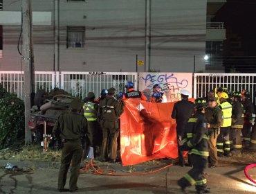 Violento accidente en Viña del Mar deja tres marinos muertos en plena avenida 1 norte