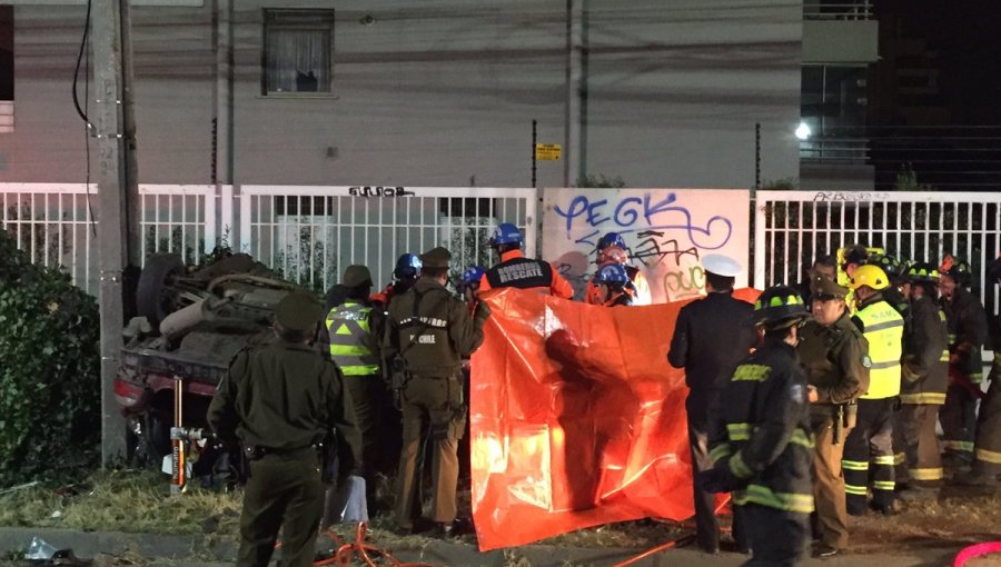 Violento accidente en Viña del Mar deja tres marinos muertos en plena avenida 1 norte