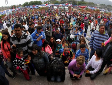 Ruta 68 estará cortada este viernes por la peregrinación a Lo Vásquez