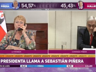 Bachelet llamó a Piñera y le deseó éxito: “Ambos queremos el bien para Chile"