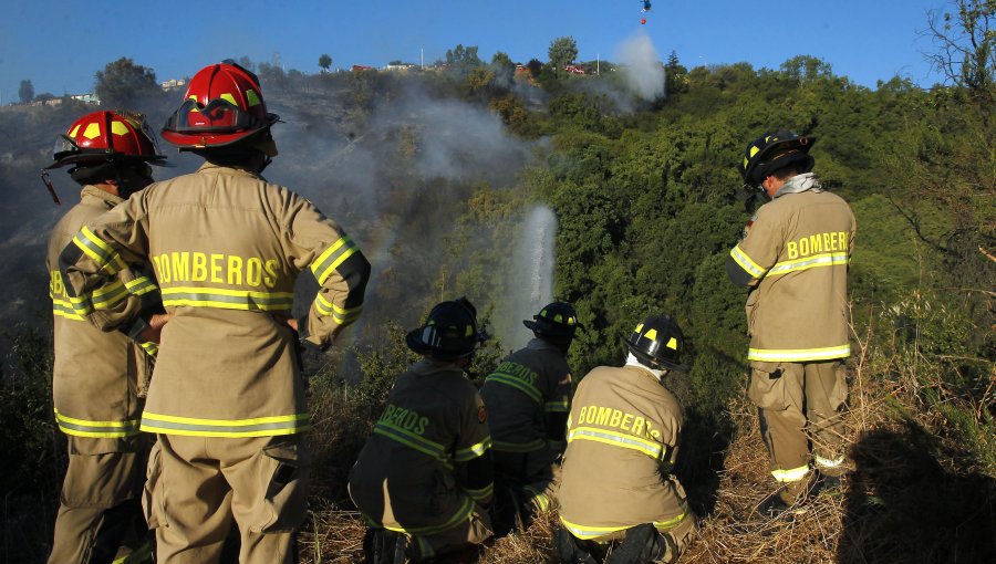 Onemi declara alerta amarilla para Valparaíso por incendio forestal