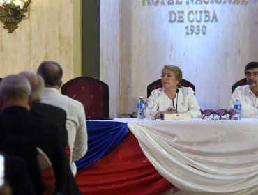 Bachelet destaca en Cuba el impulso de su gobierno al respeto de los DD.HH.