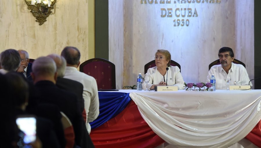 Bachelet destaca en Cuba el impulso de su gobierno al respeto de los DD.HH.