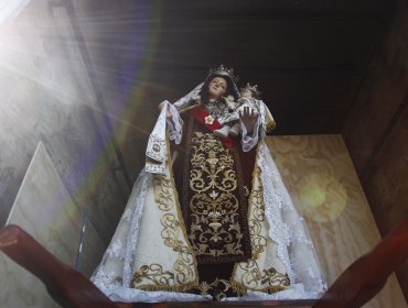 Virgen del Carmen de Concepción fue trasladada a Temuco por visita papal