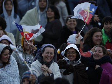 Más de 400 mil personas ovacionaron al Papa en el Parque O'Higgins tras su primer discurso