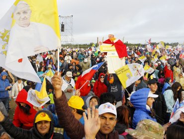 Papa Francisco llega a Temuco para oficiar su segunda misa masiva