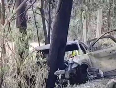 Tres jóvenes mueren calcinados en accidentes de tránsito cercano a Rapel