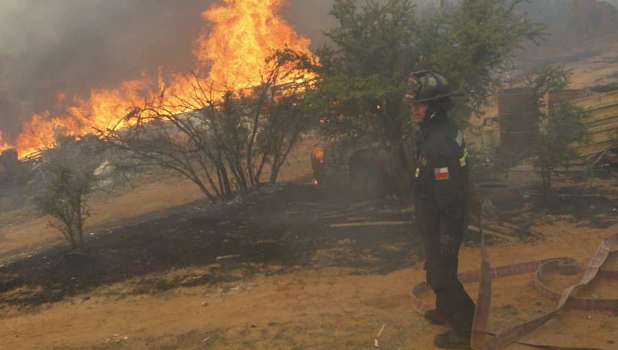 Onemi decreta Alerta Roja para Quilpué y Villa Alemana por incendios forestales