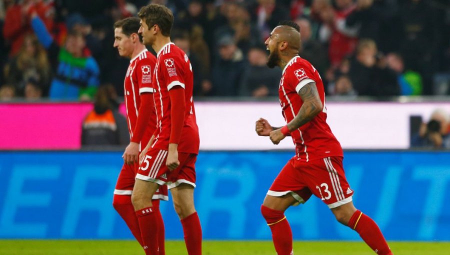 Bundesliga: Arturo Vidal marcó en goleada del Bayern Múnich