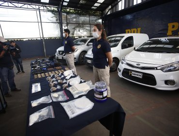 Detienen a banda que traficaba cocaína en el sector sur de la capital