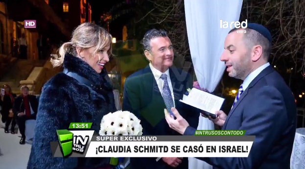 Claudia Schmidt se casó con amigo de Leonardo Farkas en ceremonia sorpresa en Israel
